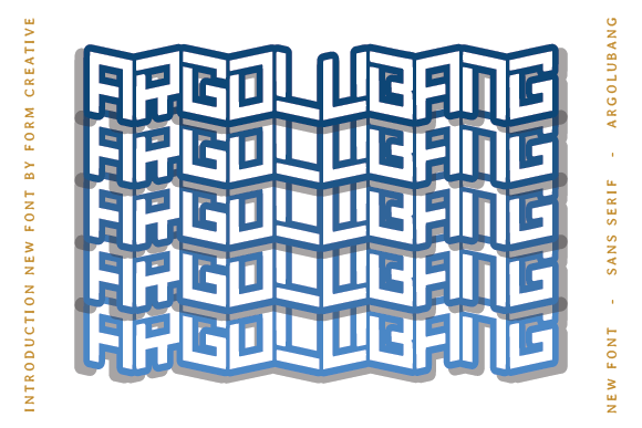 Argolubang: A Bold Typeface for Makers and Creative Sellers
