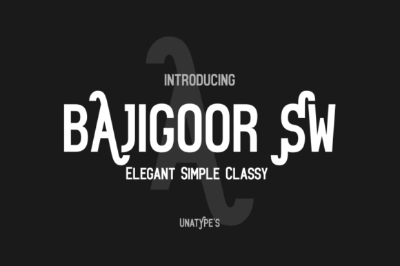 Bajigoor SW: A Bold and Elegant Font for Branding Projects