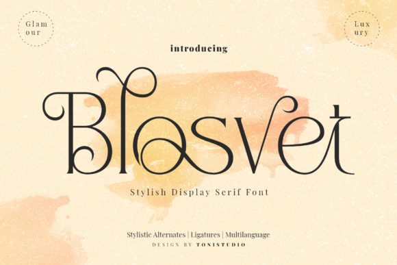 Blosvet Font: A Stylish Serif for Memorable Campaigns