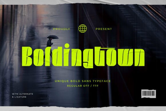 Boldingtown Font Review: A Bold, Modern Typeface for Creative Projects