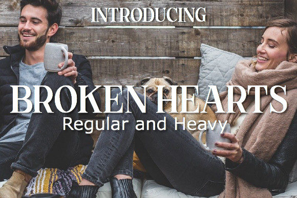 Broken Hearts Typeface for Memorable Branding