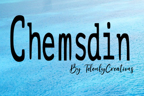 ChemsDin: A Bold Slab Serif Font for Digital Design