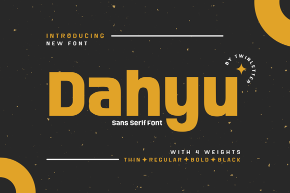 Dahyu: A Bold Sans Serif Typeface for Modern Web Branding