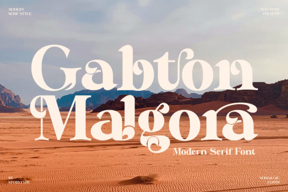 Gabton Malgora: A Bold Serif Typeface for Modern Editorial Design