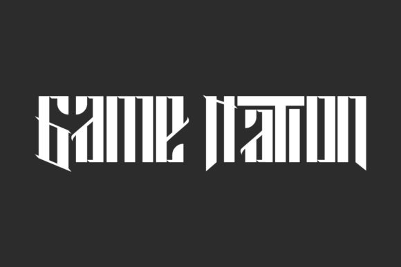 Game Nation Typeface: Elevating Brand Identity with Bold Blackletter Design