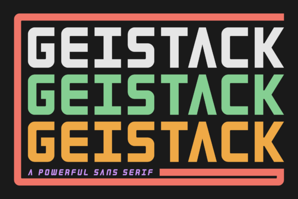 Geistack: A Hand-Printed Font for Digital Branding
