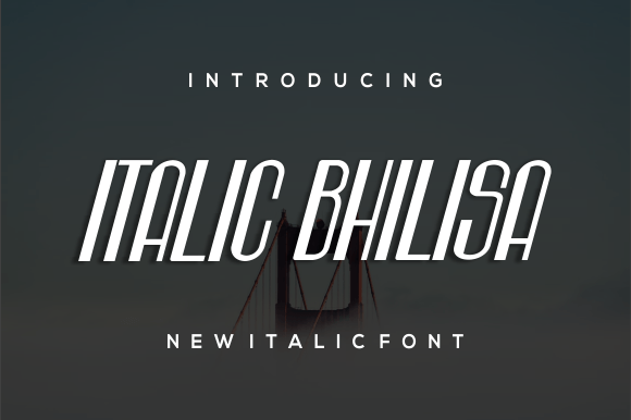 Italic Bhilisa: A Bold Font for Crafters and Product Creators
