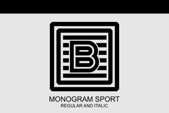 Monogram Sport: A Modern Decorative Typeface for Editorial Design