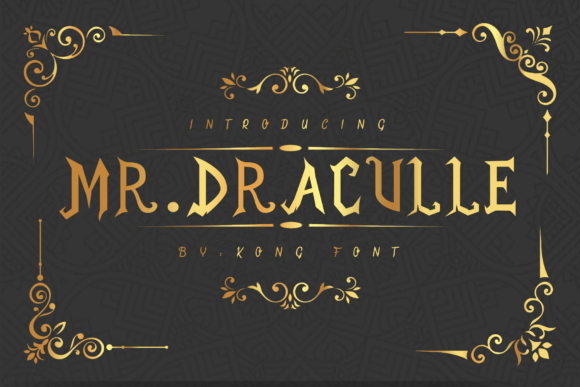 Mr. Draculle: A Playful Typeface for Creative Projects