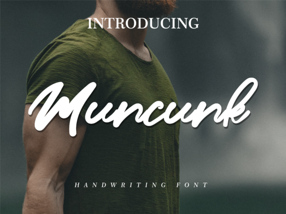 Muncunk Font: A Bold Handwritten Typeface for Digital Design