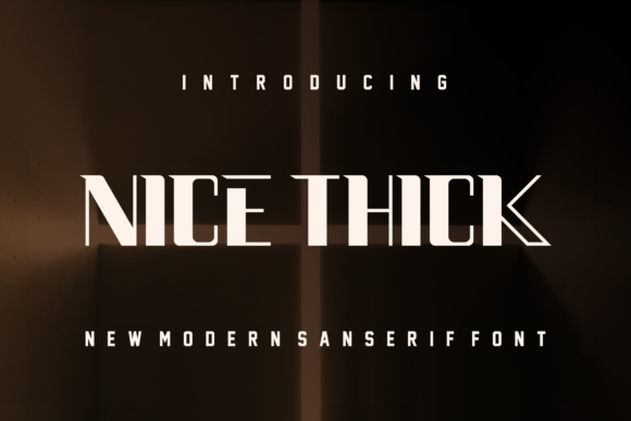 Nice Thick: A Bold Typeface for Editorial Excellence