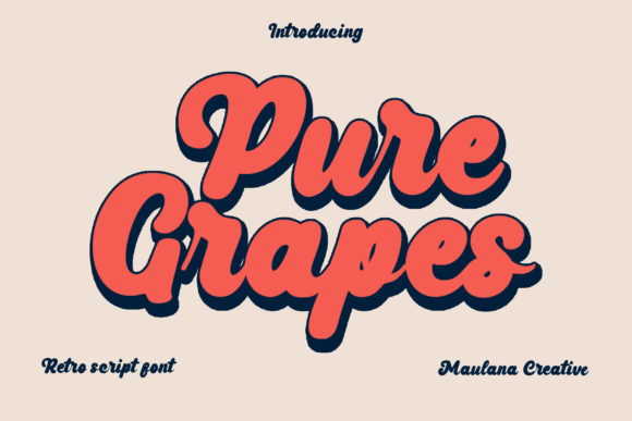 Pure Grapes: A Versatile Script Font for Creative Branding
