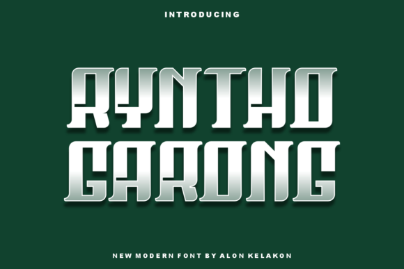 Ryntho Garong Font: A Bold Slab Serif for Crafters and Makers