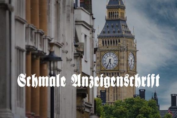 Schmale Anzeigenschrift: A Bold Gothic Typeface for Makers