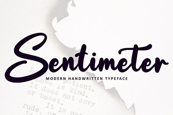 Sentimeter: A Bold Handwritten Font for Memorable Branding