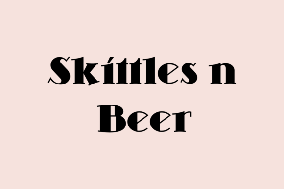 Skittles N Beer Font: A Playful Typeface for Business Branding
