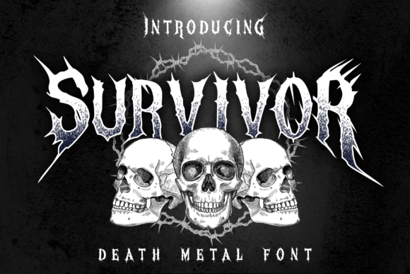 Survivor Font: A Bold Blackletter Typeface for Digital Design