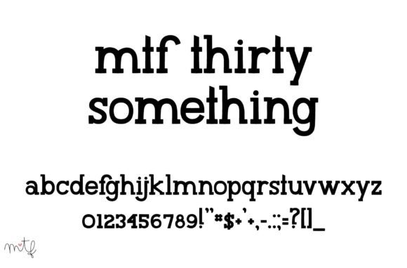 Thirty Something Typeface: A Slab Serif for Editorial Elegance