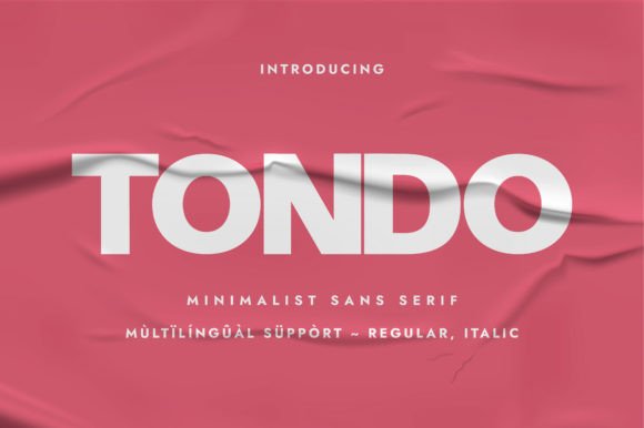 Tondo Font: A Bold Sans Serif for Crafting and Branding