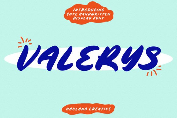 Valerys: A Handwritten Font for Crafty Creations