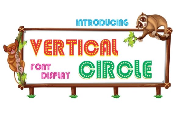 Vertical Circle: A Bold, Decorative Typeface for Creative Projects