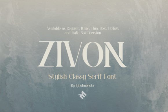 Zivon Font: A Stylish Typeface for Strong Branding
