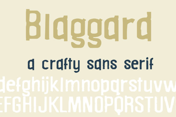 ZP Blaggard: A Rugged Sans Serif Font for Crafters and Makers